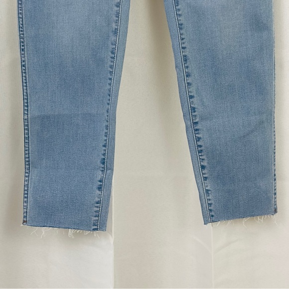 MADEWELL 10” High Rise Skinny Crop Raw Edge Jeans Charlemont Wash   Waist 30 NWT - Picture 8 of 15